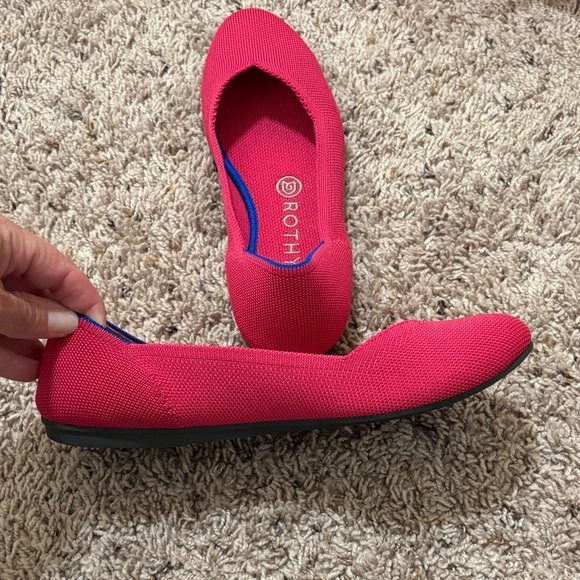 Rothy's Vibrant Pink Women's Flats - Picture 5 of 5
